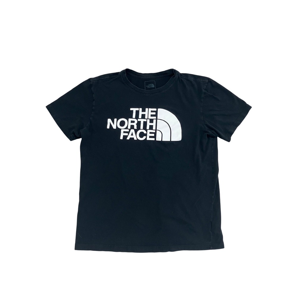 The North Face Mens Black Graphic Logo Short Sleeve T-Shirt Size M Medium Cotton